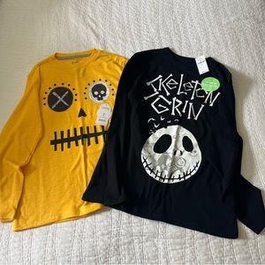 Kids long Sleeve Shirts - NWT - Jack Skellington